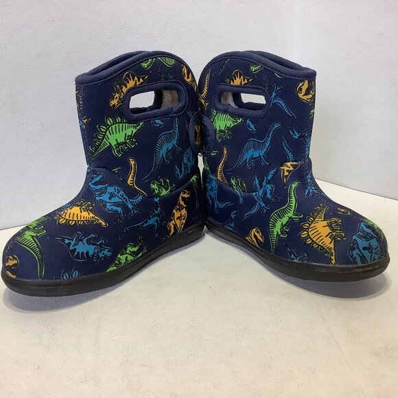 Bogs Kids' Winter Fleece Lined Rain Boots Size 10 Dinosaur Print - Picture 5 of 11